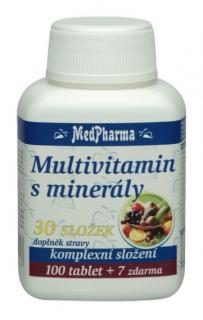 MedPharma Multivitamin s minerály 30 složek 107 tbl.