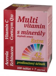 MedPharma Multivitamin s minerály 42 složek + extra C 107 tbl.