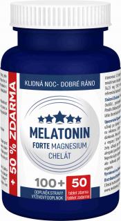 Melatonin FORTE Magnesium chelát 100 tbl. + 50 tbl. ZDARMA