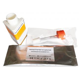 Multi drogový test ze slin na 6 drog (AMP, BZO, COC, MET, OPI, THC) nádobka 3H 1 ks