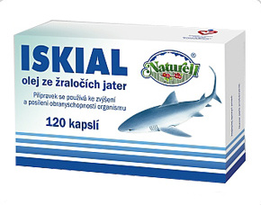 Naturell Iskial olej ze žraločích jater 120 kapslí