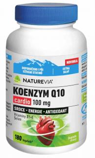 NatureVia Koenzym Q10 Cardio 100 mg 180 kapslí