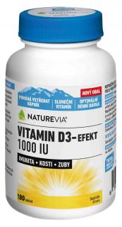 Naturevia Vitamín D3-Efekt 1000 IU 180 tbl.