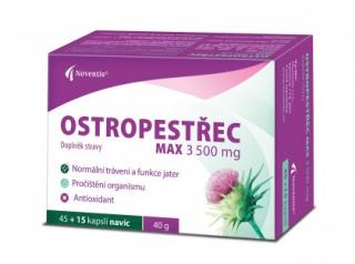 Noventis Ostropestřec Max 3 500 mg 60 kapslí