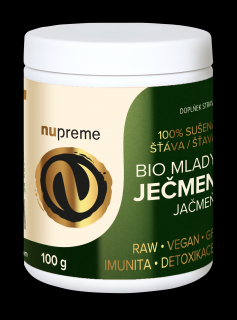 Nupreme BIO Mladý ječmen Premium Balení: 100 g