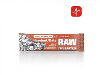 Nutrend Raw Bar 50 g Příchuť: Lískový ořech + datle