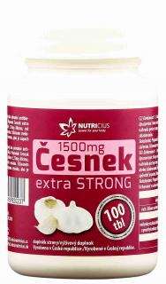 Nutricius Česnek EXTRA strong 1500 mg 100 tbl.