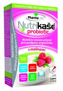 Nutrikaše probiotic s malinami 180g (3x60g)