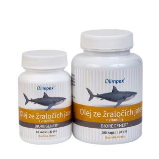 Olimpex Olej ze žraločích jater + vitamíny 180 kapslí + 60 kapslí ZDARMA