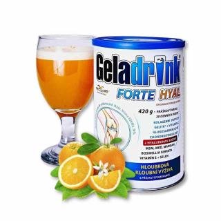 Orling Geladrink Forte HYAL nápoj 420 g Příchuť: Pomeranč