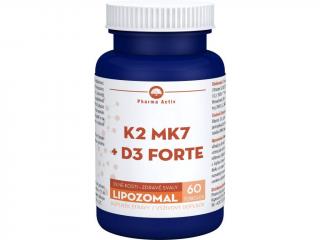 Pharma Activ Lipozomal Vitamín K2 MK7 + D3 FORTE 60 tob.