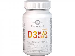 Pharma Active Vitamin D3 MAX 4000 I.U. 30 tbl.