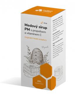 PM Medový sirup s propolisem a vitamínem C 200 g