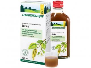 Schoenenberger BIO Bříza - Čerstvá rostlinná šťáva 200 ml