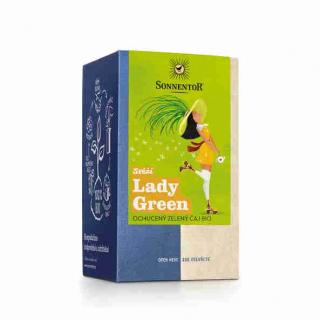 Sonnentor Bio Svěží Lady Green Ochucený zelený čaj 18x1,2 g