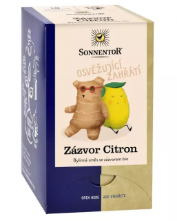 Sonnentor Bio Zázvor Citron porcovaný 18x 1,8 g