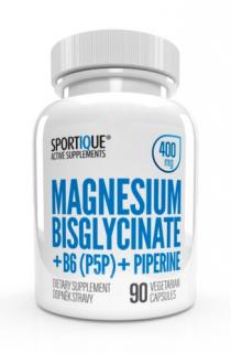 Sportique Magnesium Bisglycinate 400mg + B6 + PIPERINE 90 tob.