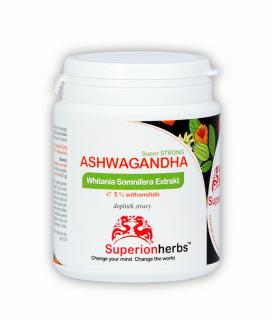 Superionherbs Ashwagandha Extrakt 90 kapslí