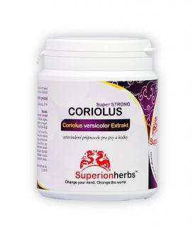 Superionherbs Coriolus versicolor Extrakt 90 kapslí