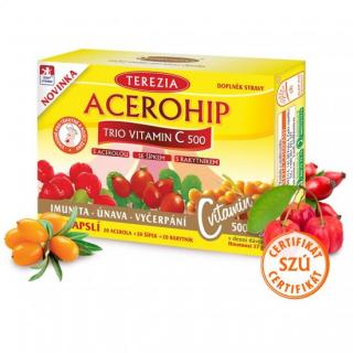 Terezia Acerohip Trio vitamín C 500 mg 60 kapslí