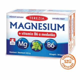 Terezia Magnesium + vitamin B6 a meduňka 30 kapslí