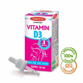 Terezia Vitamin D3 Baby kapky 400 IU 10 ml