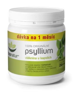 Topnatur Psyllium kapsle - přírodní vláknina 250 ks