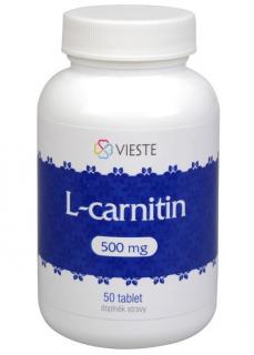 Vieste L-carnitin 500 mg 50 tbl.