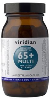 Viridian Multivitamín 65+ 60 kapslí