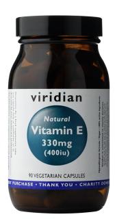 Viridian Vitamin E 330 mg 400iu 90 kapslí