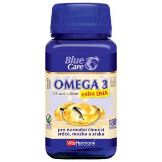 VitaHarmony Omega 3 extra DHA - vhodná i pro děti 180 tob.