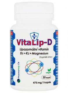 VitaLip-D Lipozomální vitamín D3+K2+Mg 30 kapslí