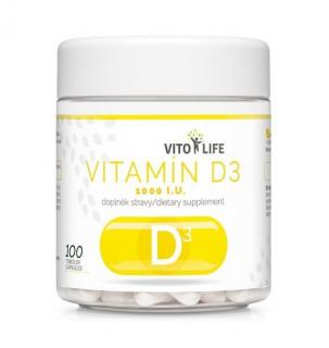 Vito Life Vitamín D3 1000 IU 100 tob. DMT: 27.10.2023