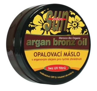 Vivaco Sun Opalovací máslo pro rychlé zhnědnutí s bio arganovým olejem SPF 0 200 ml