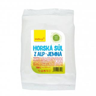 Wolfberry Horská sůl z Alp jemná 700 g