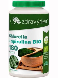 ZdravýDen® Bio Chlorella + Spirulina 180 kapslí