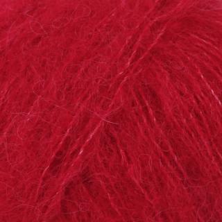 DROPS Brushed Alpaca Silk 07 uni červená (červená)