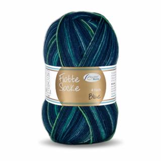 Flotte Socke 4f. Blue 1254 mint-türkis-petrol (mint-türkis-petrol)