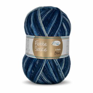 Flotte Socke 6f. Blue 1275 hellblau-hellgrau-mittelblau (hellblau-hellgrau-mittelblau)