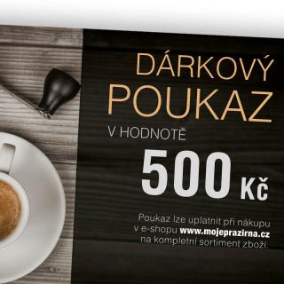 Dárkový poukaz v hodnotě 500 Kč