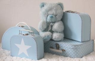 Dětský kufřík modrý
