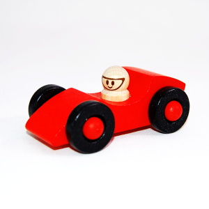 Dřevěné autíčko DETOA - různé barvy Barva: Červená