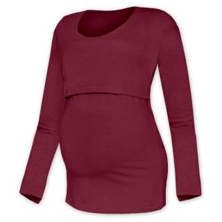 Kojicí tričko Kateřina - dlouhý rukáv, různé barvy Barva: Bordó, Velikost: L/XL