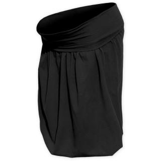 Těhotenská balonová sukně z úpletu, různé barvy Barva: Černá, Velikost: L/XL