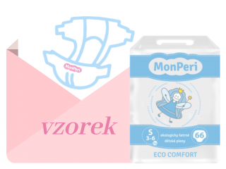 MonPeri Eco Comfort S 3-6 kg -VZOREK- EKO dětské plenky