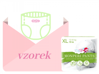 MonPeri Pants XL 8-14 kg - VZOREK - tréninkové plenkové kalhotky (velikost 5)