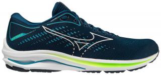 Boty Mizuno Wave rider 25 Gibraltar sea/white/green gecko 42,5