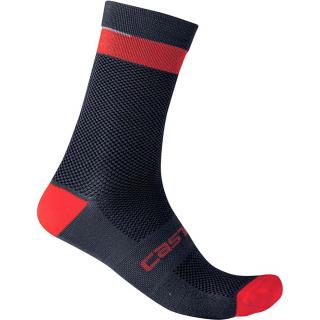 Ponožky Castelli Alpha 18 Savile blue/red XXL
