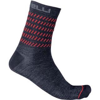 Ponožky Castelli GO 15 Savile blue/red S/M