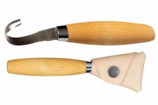 Morakniv Hook Knife 162 Double Edge + Leather Sheath řezbářský nůž